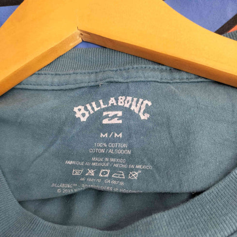 ビラボン BILLABONG 両面プリント クルーネック長袖Tシャツ カットソー メンズ M