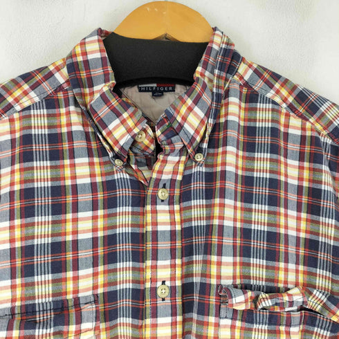 トミーヒルフィガー TOMMY HILFIGER チェック L/S BDシャツ メンズ import:XL
