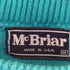 80S USA製 McBriar ロゴ刺繍 クルーネックコットンニット メンズ M