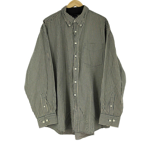 ギャップ Gap 90S 紺タグ チェック L/S BDシャツ メンズ XL