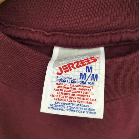 ジャージーズ JERZEES 90s KNEARL ALUMNI モックネック 半袖Tシャツ カットソー メンズ M