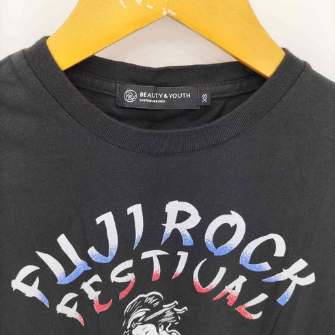 ビューティーアンドユースユナイテッドアローズ BEAUTY & YOUTH UNITED ARROWS FUJIROCK FESTIVAL 2008 クルーネック半袖Tシャツ カットソー Y2K レディース XS