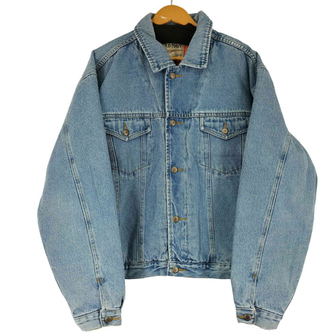 オールドネイビー OLD NAVY 90S 裏地キルティング デニムジャケット メンズ import:L