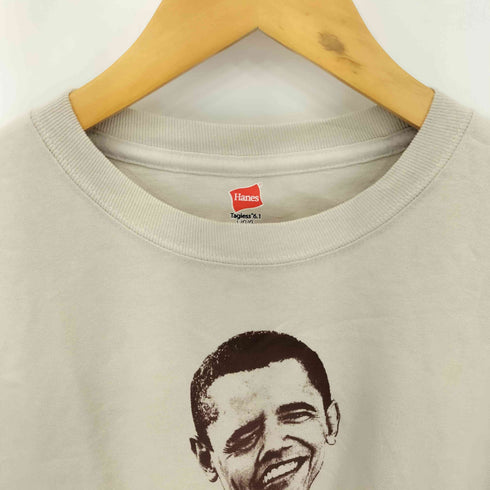 ヘインズ Hanes Welcome Bacl Carter フォトプリントクルーネック 半袖Tシャツ カットソー メンズ XL