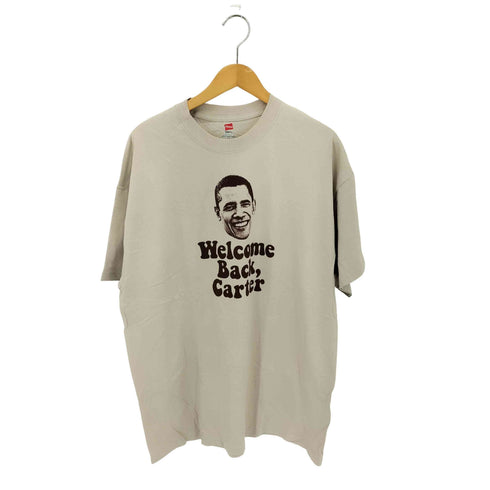 ヘインズ Hanes Welcome Bacl Carter フォトプリントクルーネック 半袖Tシャツ カットソー メンズ L