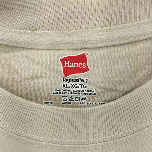 ヘインズ Hanes Welcome Bacl Carter フォトプリントクルーネック 半袖Tシャツ カットソー メンズ L