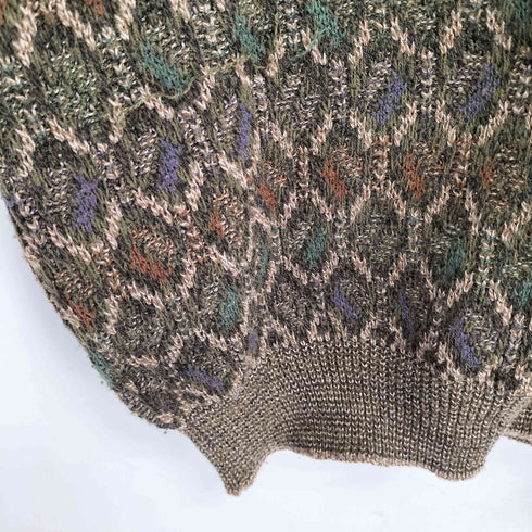 ファーラー FARAH メキシコ製 総柄 アクリルニットセーター メンズ JPN:L