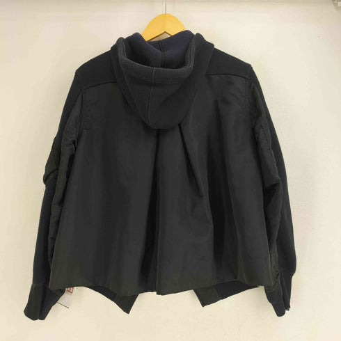 サカイ Sacai 21AW Nylon Twill Mix Hoodie レディース JPN:1