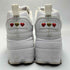 フィラ FILA 21AW Disruptor II Wedge Heart WHITE ディスラプター2 ウェッジ ハート スニーカー レディース JPN:24