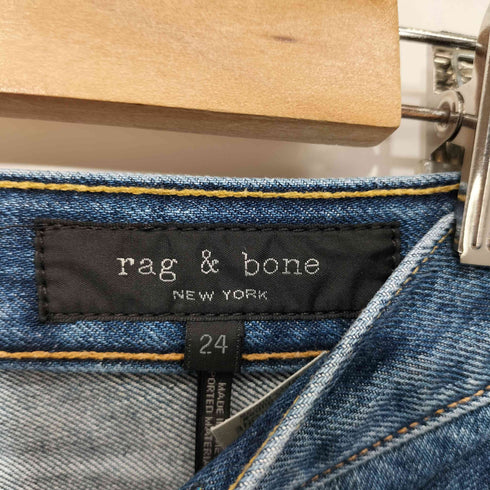 ラグアンドボーン rag&bone ジップフライ ストレートデニムパンツ レディース US:24