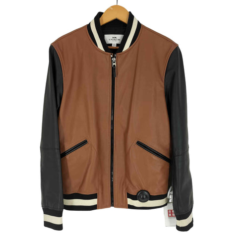 コーチ COACH F88146 バイカラー レザースタジャン メンズ import:S