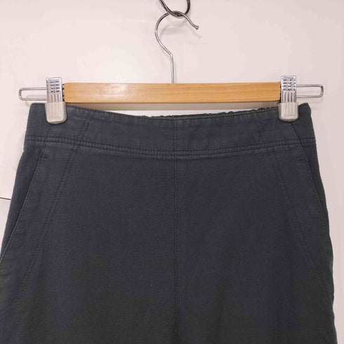マカフィー MACPHEE 23SS コットンレーヨンストレッチ セミワイドクロップドパンツ レディース 32