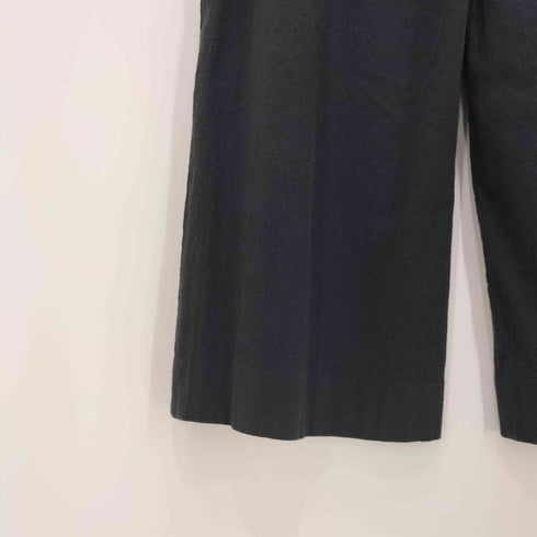 マカフィー MACPHEE 23SS コットンレーヨンストレッチ セミワイドクロップドパンツ レディース 32