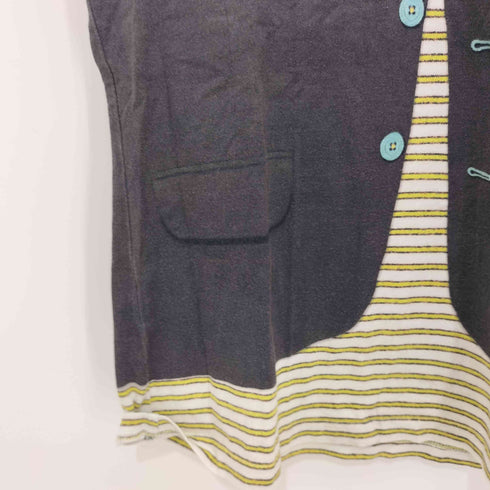 ポールスミスプラス Paul+ Paul Smith 転写プリントS/SVネックTシャツ レディース import:M