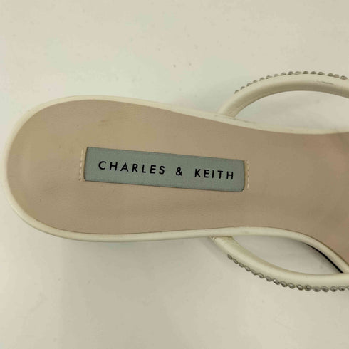 チャールズアンドキース CHARLES&KEITH ラインストーンストラップパンプス レディース 38