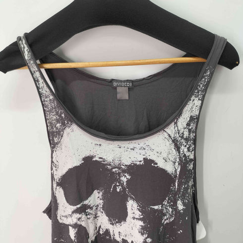 エイチアンドエム H&M Y2K スカルプリント タンクトップ レディース import:S