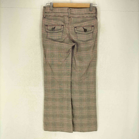 リーバイス Levis チェック柄フレアスラックス レディース W28L33
