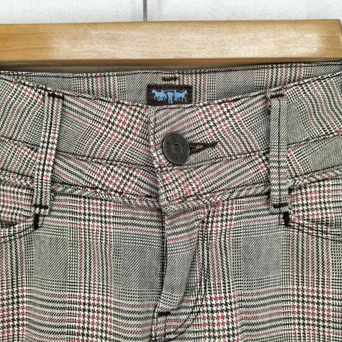 リーバイス Levis チェック柄フレアスラックス レディース W28L33