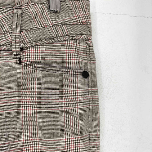 リーバイス Levis チェック柄フレアスラックス レディース W28L33