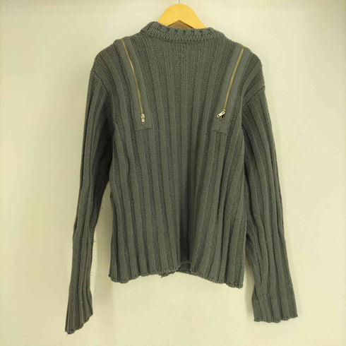 W.&.L.T. 00-90S 初期 イタリア製 ウール混 アクリル デザインジップ ニット メンズ import:S