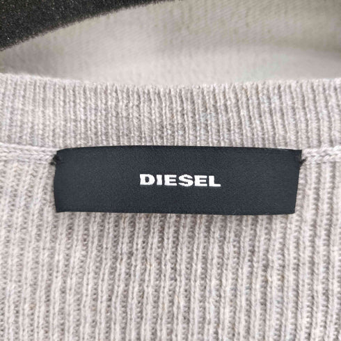 ディーゼル DIESEL 00S ウール混 コットン ドッキング Vネック ニット ワンピース レディース