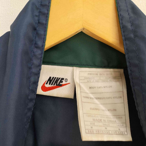 ナイキ NIKE 90S 銀タグ ナイロン 両面スウォシュ刺繍 ハーフジップ プルオーバー メンズ import:M