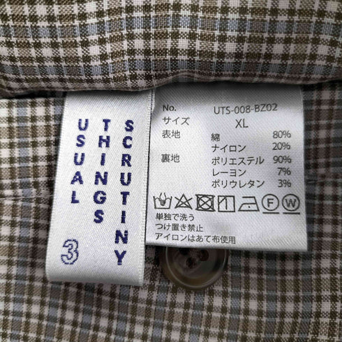 USUAL THINGS SCRUTINY リバーシブル ハリントンジャケット メンズ JPN:XL