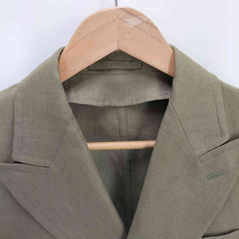 トゥモローランドピリグリム TOMORROWLAND PILGRIM リネンウール ダブルブレステッド6Bジャケット メンズ JPN:44