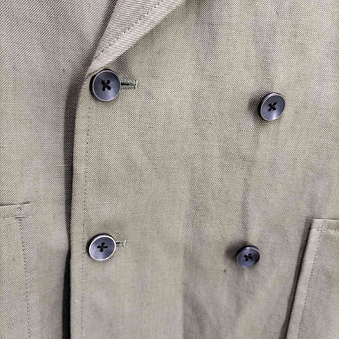 トゥモローランドピリグリム TOMORROWLAND PILGRIM リネンウール ダブルブレステッド6Bジャケット メンズ JPN:44