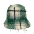 アンユーズド UNUSED アルパカウール チェック バケットハット メンズ 1
