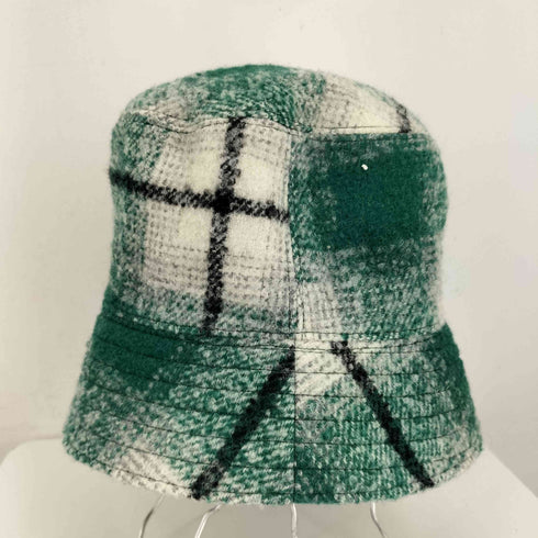 アンユーズド UNUSED アルパカウール チェック バケットハット メンズ 1