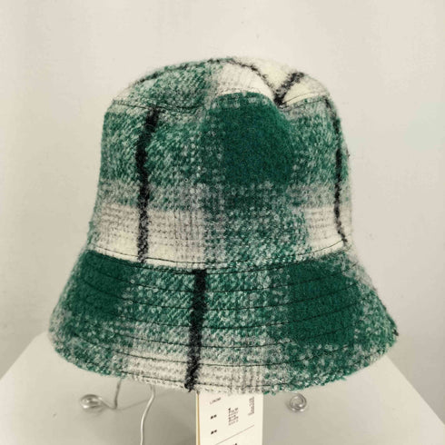 アンユーズド UNUSED アルパカウール チェック バケットハット メンズ 1