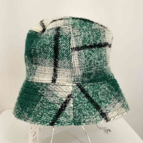 アンユーズド UNUSED アルパカウール チェック バケットハット メンズ 1