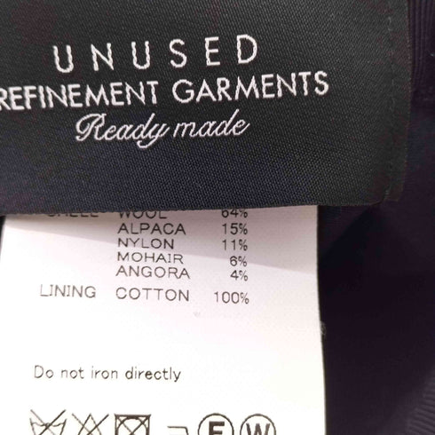 アンユーズド UNUSED アルパカウール チェック バケットハット メンズ 1