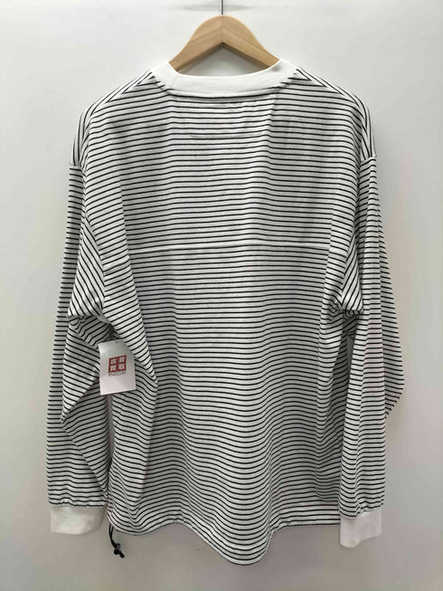 OLIVEDRAB CARRY キャリー ポケット スウェット ボーダー ドローコード付き メンズ import:L