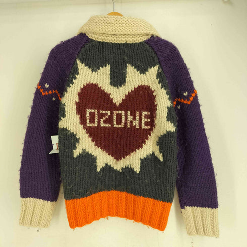 オゾンコミュニティー OZONE COMMYUNITY 90S 初期 COUNTRY Wear ウール デザイン カウチンニット レディース