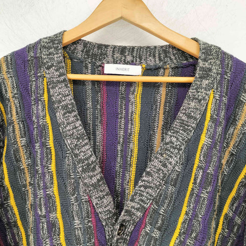 インヘリット INHERIT オーバーサイズジャガードジオメカーディガン レディース JPN:M