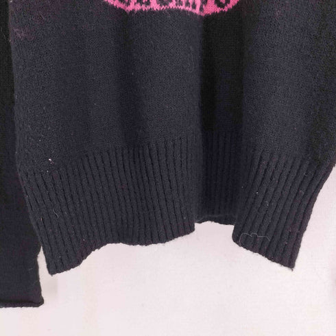 HELL CAT PUNKS 00S アクリル混 ナイロン ドクロ ニット Y2K レディース JPN:M