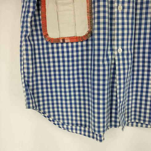 コムデギャルソンオムプリュス COMME des GARCONS HOMME PLUS アシンメトリーチェック ギンガムチェック S/S シャツ メンズ JPN:M