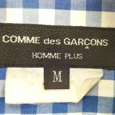 コムデギャルソンオムプリュス COMME des GARCONS HOMME PLUS アシンメトリーチェック ギンガムチェック S/S シャツ メンズ JPN:M