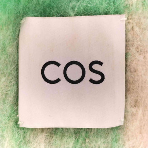 コス COS モヘア チェック マフラー レディース