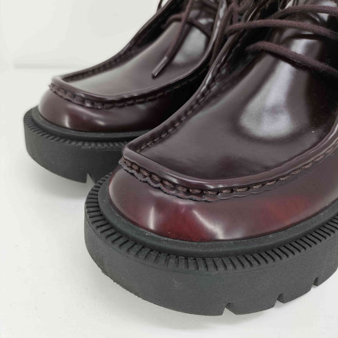ザラ ZARA PLATFORM LOAFER 厚底 チロリアン シューズ プラットフォーム ローファー レディース EUR:36