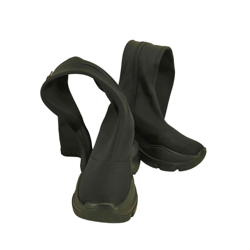 イエロー YELLO DOUBLE SNEAKER LONG BOOTS レディース JPN:S