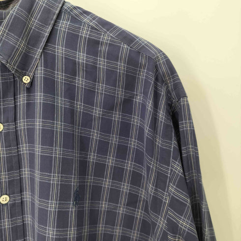 ラルフローレン RALPH LAUREN blake ポニー刺繍 チェック BDシャツ メンズ import:L