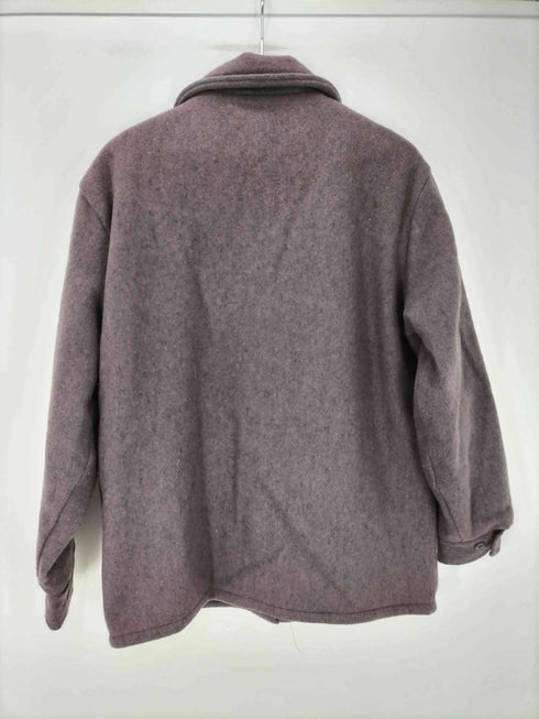 メルトン melton 70S 動物小文字タグ USA製 裏地キルティング ウール メルトン ジップアップ ジャケット ドンキー ジャケット メンズ import:L