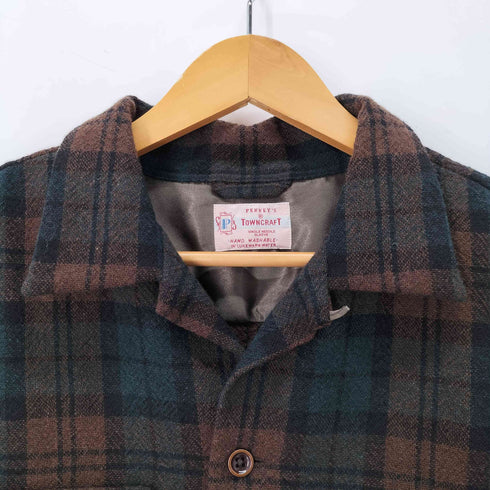 タウンクラフト TOWNCRAFT Pタグ復刻 チェック ボードシャツ メンズ 42-44