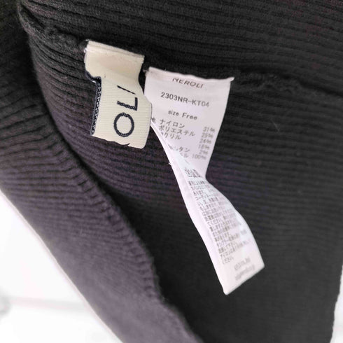 NEROLI リブ ワンポイント ワンピース レディース FREE