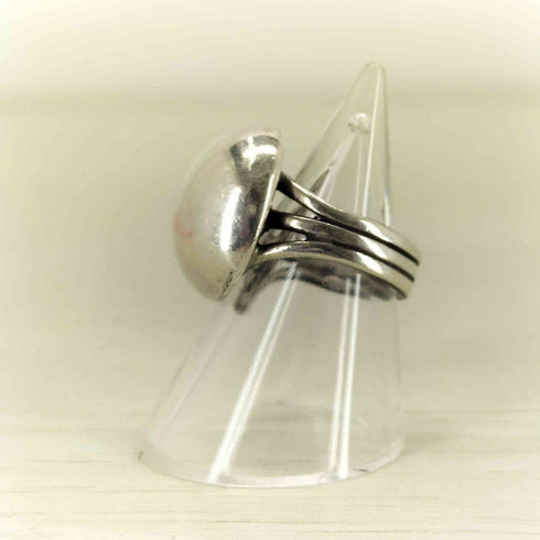 sterling silver ドームリング レディース 8