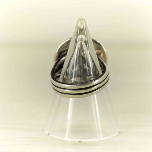 sterling silver ドームリング レディース 8