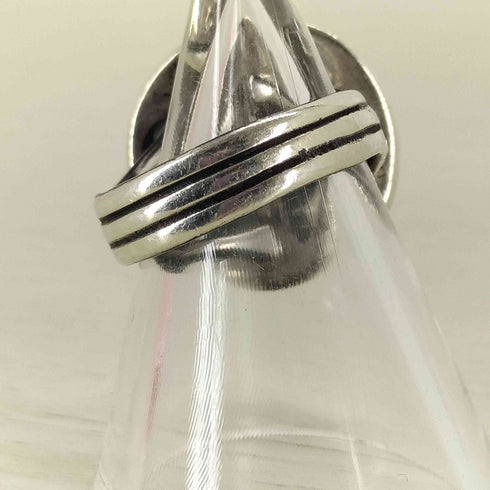 sterling silver ドームリング レディース 8